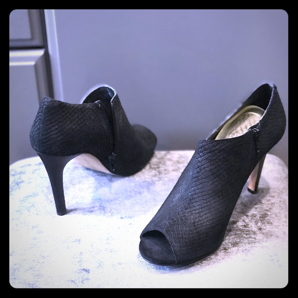 Audrey Brooke Suede Bootie Pump